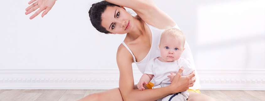 Practicing Baby Yoga at home